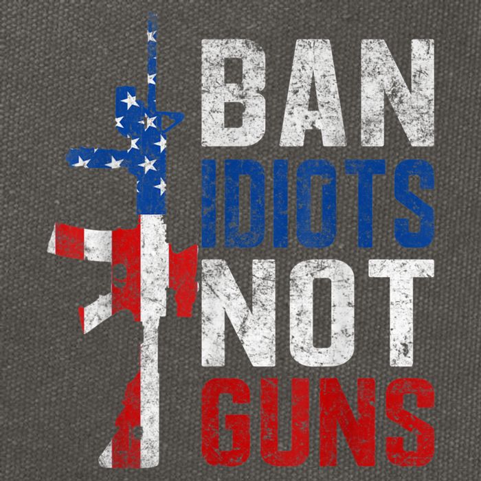 Pro Second Amendment Gun Rights Ban Idiots Not Guns Cotton Canvas Backpack