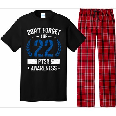 Ptsd Suicide Awareness American Veteran Soldier 22 A Day Usa Meaningful Gift Pajama Set