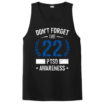 Ptsd Suicide Awareness American Veteran Soldier 22 A Day Usa Meaningful Gift PosiCharge Competitor Tank