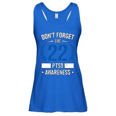 Ptsd Suicide Awareness American Veteran Soldier 22 A Day Usa Meaningful Gift Ladies Essential Flowy Tank