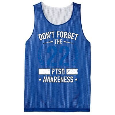 Ptsd Suicide Awareness American Veteran Soldier 22 A Day Usa Meaningful Gift Mesh Reversible Basketball Jersey Tank