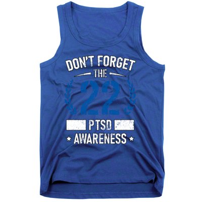 Ptsd Suicide Awareness American Veteran Soldier 22 A Day Usa Meaningful Gift Tank Top