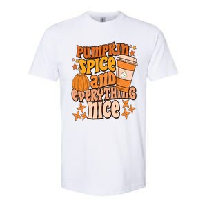 Pumpkin Spice And Everything Nice Fall Vibes Autumn Season Thanksgiving Pumpkin Softstyle® CVC T-Shirt