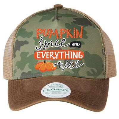 Pumpkin Spice And Everything Nice Cute Legacy Tie Dye Trucker Hat