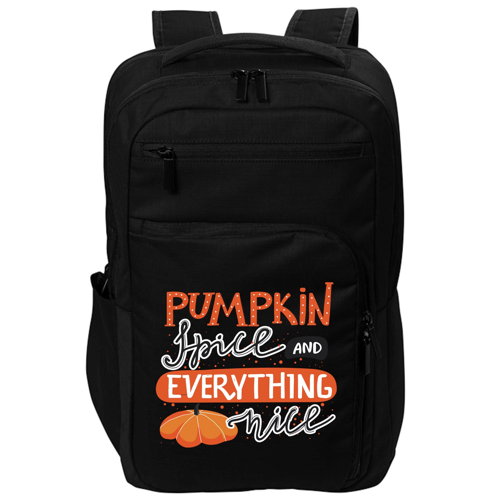 Pumpkin Spice And Everything Nice Cute Impact Tech Backpack