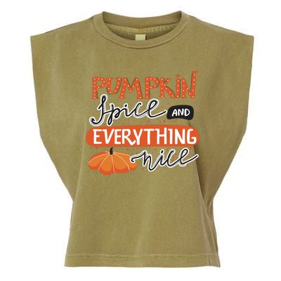 Pumpkin Spice And Everything Nice Cute Garment-Dyed Women's Muscle Tee