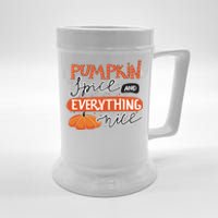 Pumpkin Spice And Everything Nice Cute Beer Stein