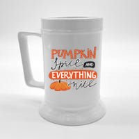 Pumpkin Spice And Everything Nice Cute Beer Stein