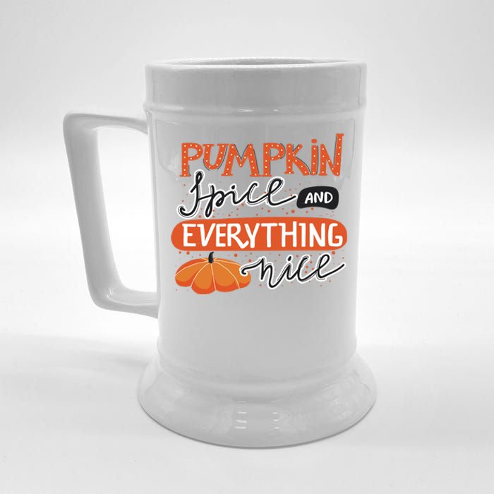 Pumpkin Spice And Everything Nice Cute Beer Stein