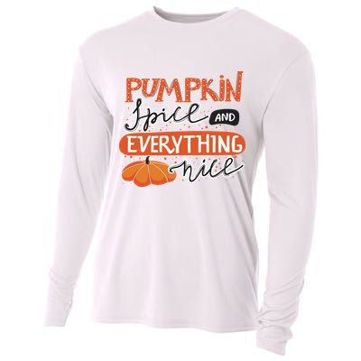 Pumpkin Spice And Everything Nice Cute Cooling Performance Long Sleeve Crew