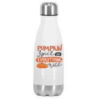 Pumpkin Spice And Everything Nice Cute Stainless Steel Insulated Water Bottle