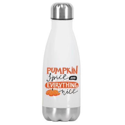 Pumpkin Spice And Everything Nice Cute Stainless Steel Insulated Water Bottle