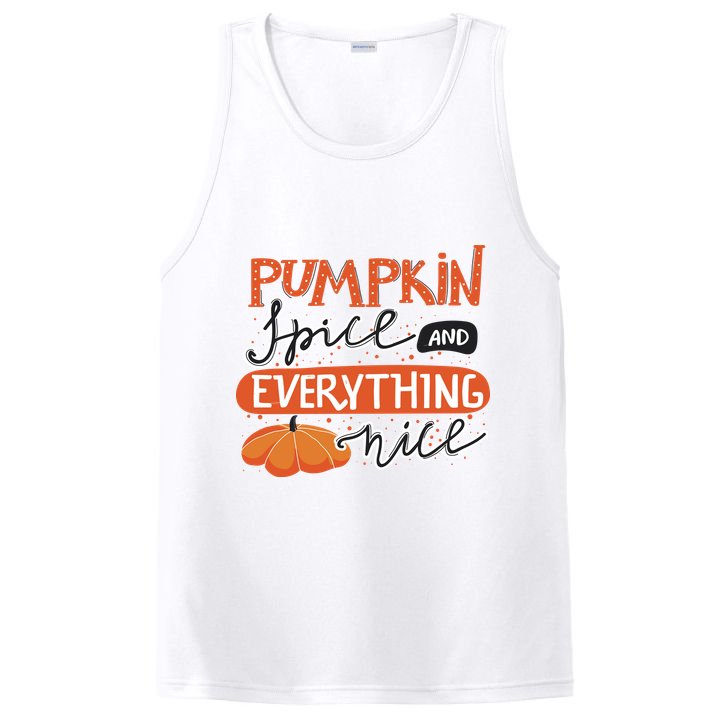 Pumpkin Spice And Everything Nice Cute PosiCharge Competitor Tank