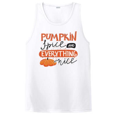 Pumpkin Spice And Everything Nice Cute PosiCharge Competitor Tank