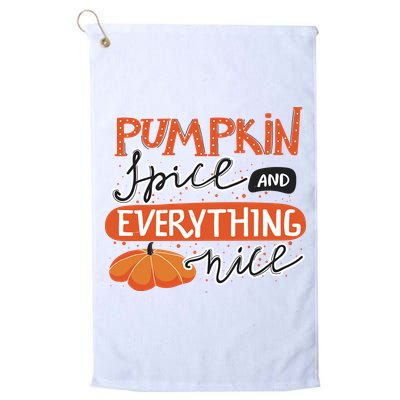 Pumpkin Spice And Everything Nice Cute Golf Towel