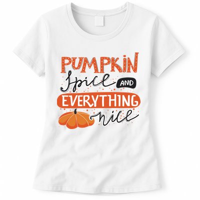 Pumpkin Spice And Everything Nice Cute Womens T-Shirt