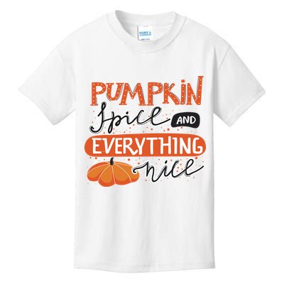 Pumpkin Spice And Everything Nice Cute Kids T-Shirt