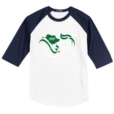 Proud Saudi Arabia For Saudi National Day Cute Gift Baseball Sleeve Shirt