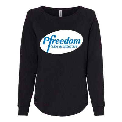 PFREEDOM SAFE AND EFFECTIVE Womens California Wash Sweatshirt