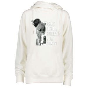 Pitbull Save A Pitbull Funny Dog Rescue Pitbull Mom Dad Womens Funnel Neck Pullover Hood