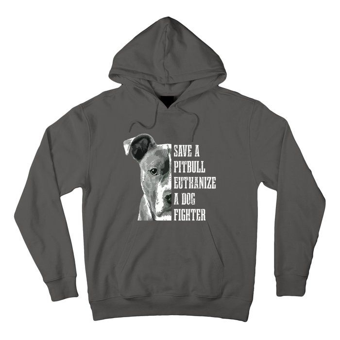 Pitbull Save A Pitbull Funny Dog Rescue Pitbull Mom Dad Hoodie