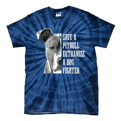 Pitbull Save A Pitbull Funny Dog Rescue Pitbull Mom Dad Tie-Dye T-Shirt