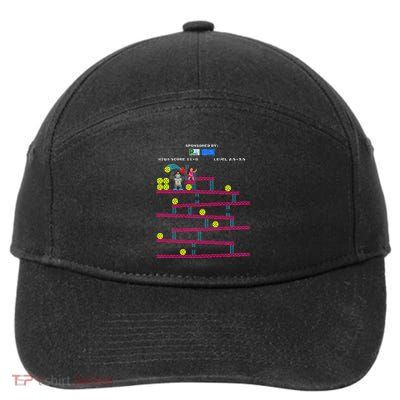 Pickleball Shoots And Ladders 7-Panel Snapback Hat
