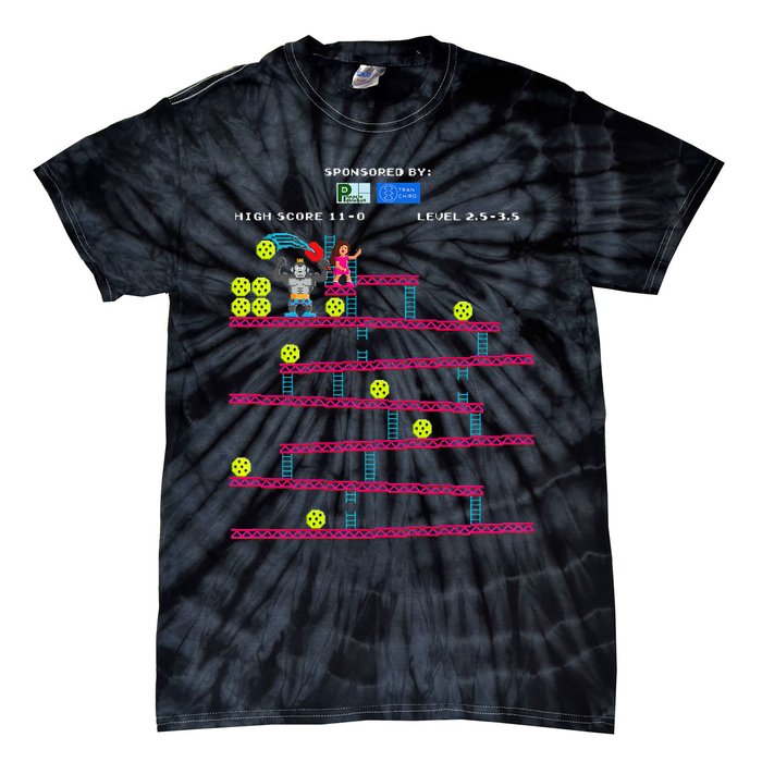 Pickleball Shoots And Ladders Tie-Dye T-Shirt