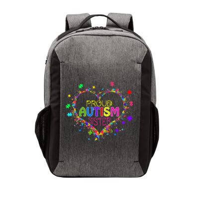 Proud Sister Autism Awareness Family Matching Vector Backpack