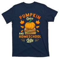 Pumpkin Spice And Homeschool Life Funny Halloween T-Shirt