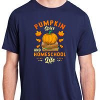 Pumpkin Spice And Homeschool Life Funny Halloween Adult ChromaSoft Performance T-Shirt