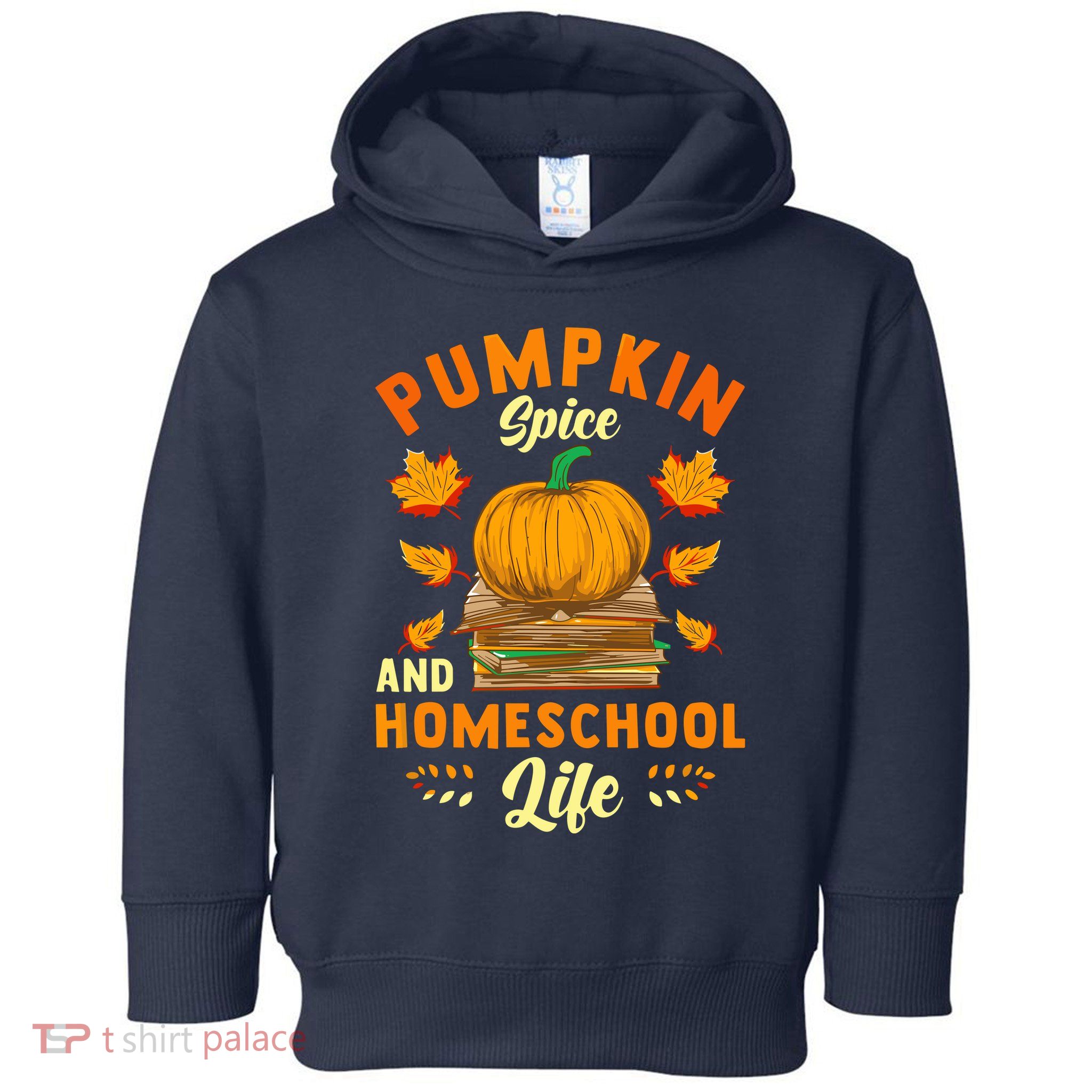 Pumpkin Spice And Homeschool Life Funny Halloween Toddler Hoodie