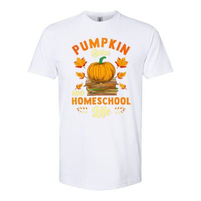 Pumpkin Spice And Homeschool Life Funny Halloween Softstyle CVC T-Shirt