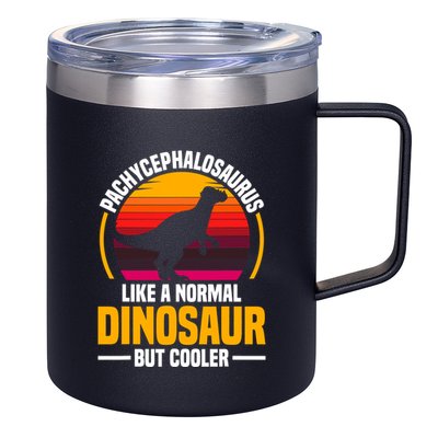 Pachycephalosaurus Stuffed Animal Dinosaur Toys Dino 12oz Stainless Steel Coffee Mug