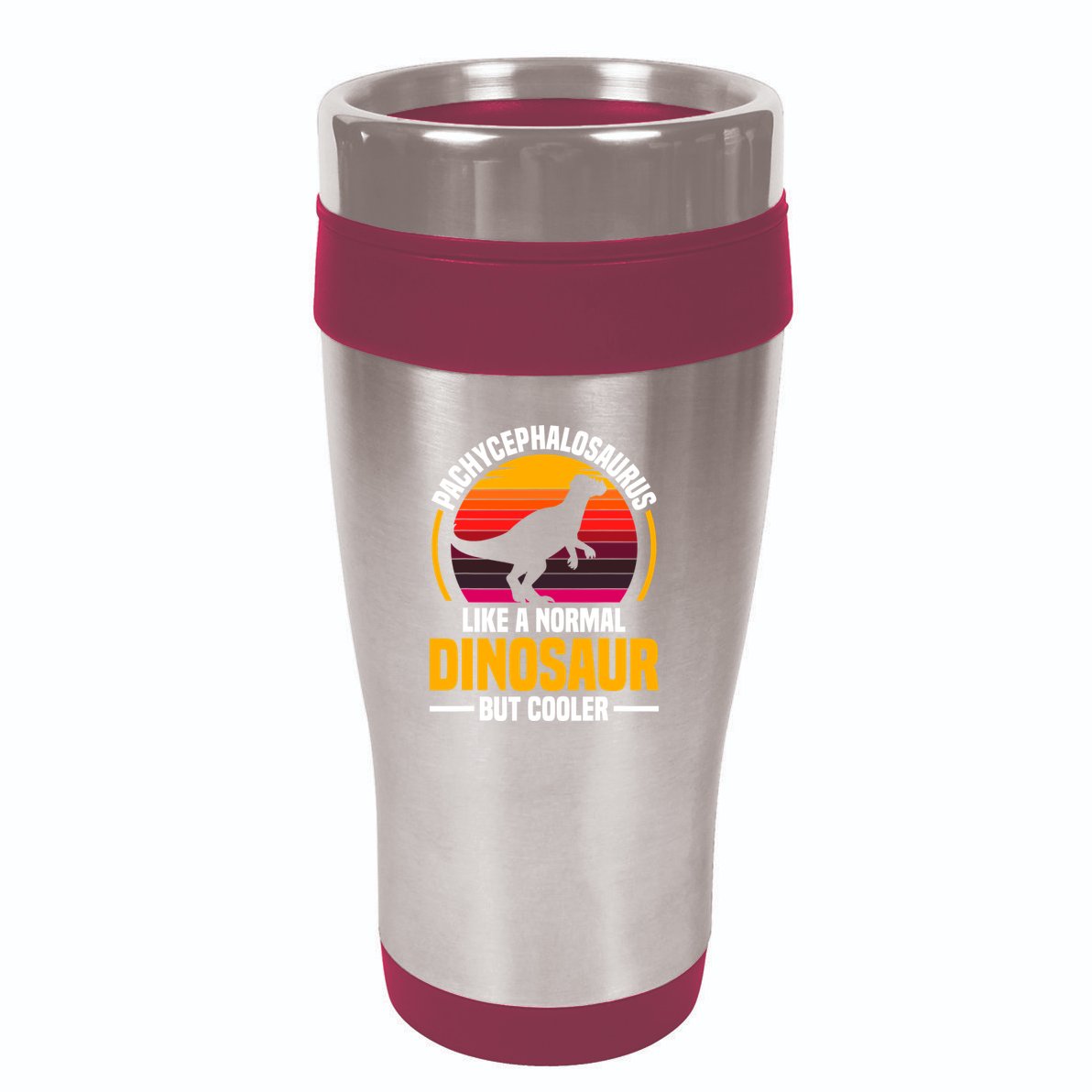 Pachycephalosaurus Stuffed Animal Dinosaur Toys Dino 16oz Travel Tumbler