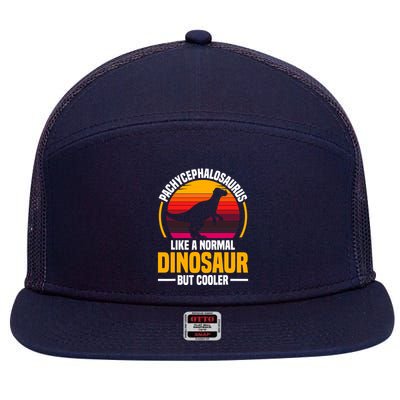 Pachycephalosaurus Stuffed Animal Dinosaur Toys Dino 7 Panel Mesh Trucker Snapback Hat