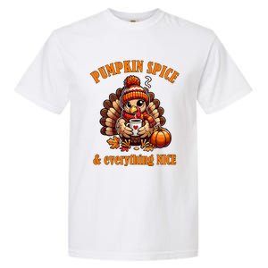 Pumpkin Spice And Everything Nice Thanksgiving Women Garment-Dyed Heavyweight T-Shirt