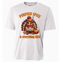 Pumpkin Spice And Everything Nice Thanksgiving Women Cooling Performance Crew T-Shirt