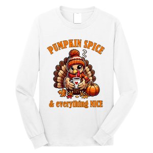 Pumpkin Spice And Everything Nice Thanksgiving Women Long Sleeve Shirt