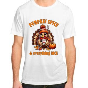 Pumpkin Spice And Everything Nice Thanksgiving Women Adult ChromaSoft Performance T-Shirt