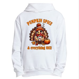 Pumpkin Spice And Everything Nice Thanksgiving Women Urban Pullover Hoodie