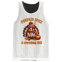 Pumpkin Spice And Everything Nice Thanksgiving Women Mesh Reversible Basketball Jersey Tank