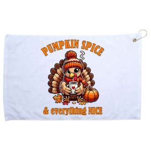 Pumpkin Spice And Everything Nice Thanksgiving Women Grommeted Golf Towel