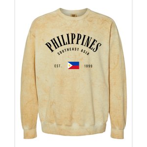 Philippines Southeast Asia Colorblast Crewneck Sweatshirt