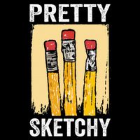 Pretty Sketchy Artist Pencils Sketch Sketching Paint Artist City Backpack