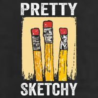 Pretty Sketchy Artist Pencils Sketch Sketching Paint Artist Golf Towel