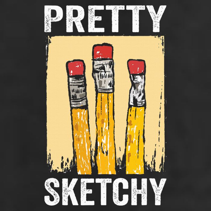 Pretty Sketchy Artist Pencils Sketch Sketching Paint Artist Golf Towel