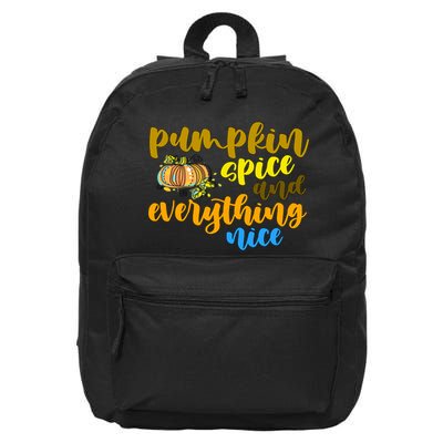 Pumpkin Spice And Everything Nice Halloween 16 in Basic Backpack