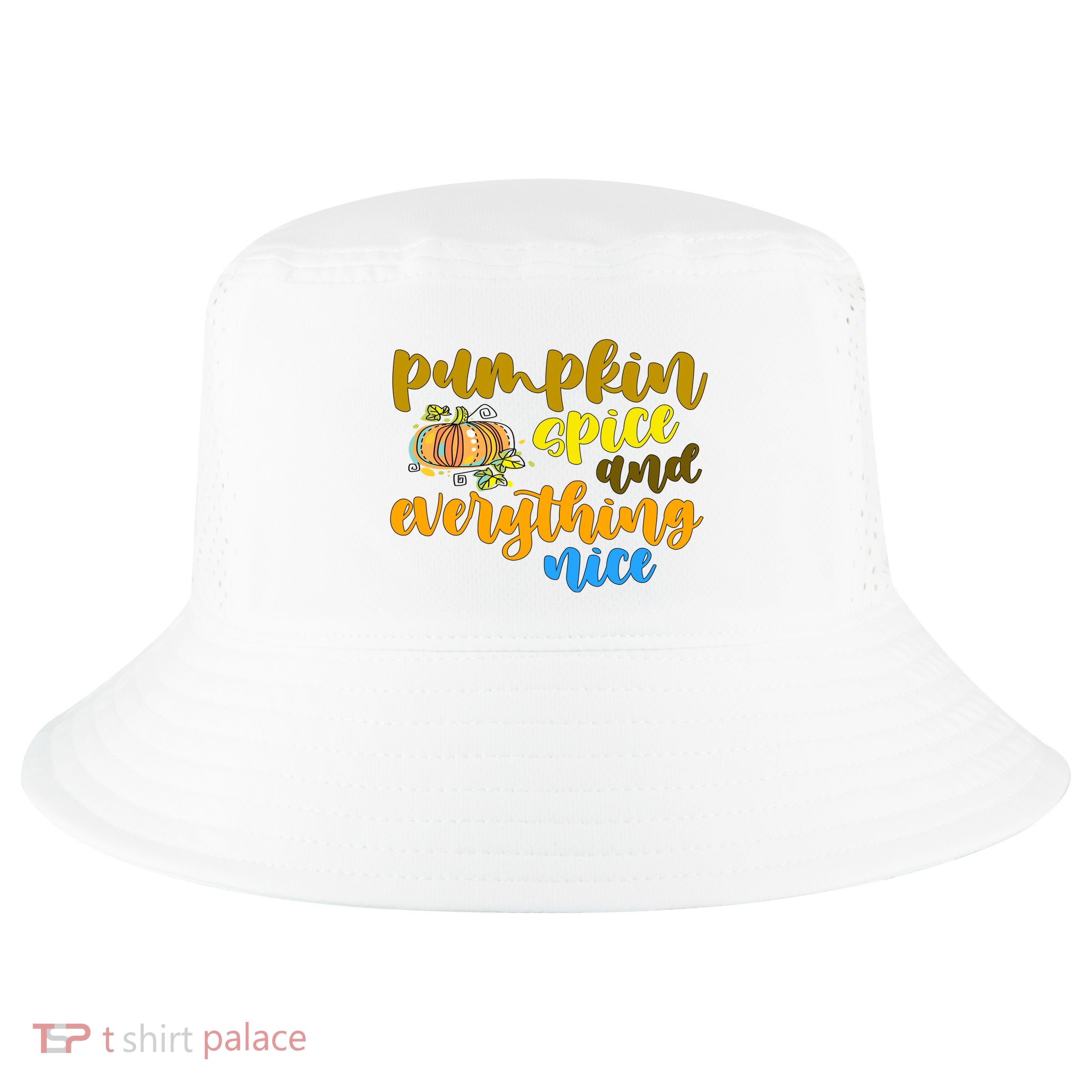 Pumpkin Spice And Everything Nice Halloween Cool Comfort Performance Bucket Hat