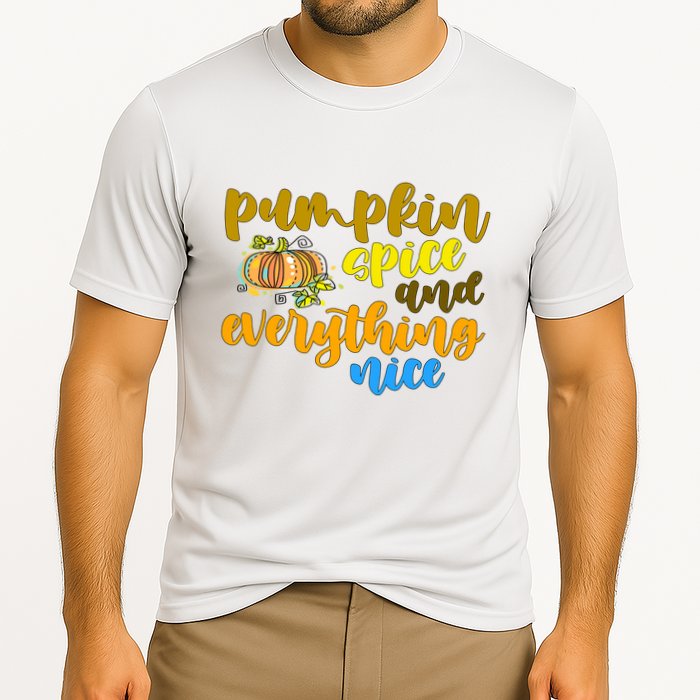Pumpkin Spice And Everything Nice Halloween Cooling Performance Crew T-Shirt